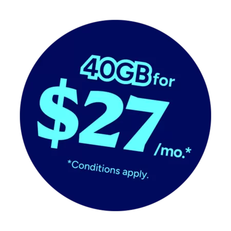 40GB for $27/mo.